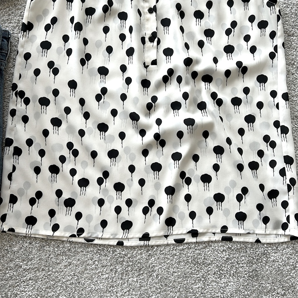 Anthropologie Maeve Balloon Print Blouse - Picture 4 of 5